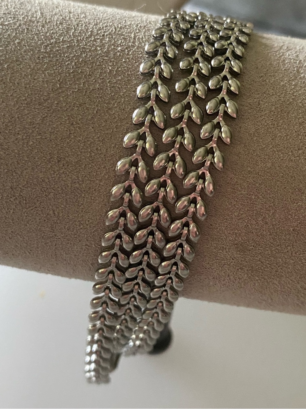 Silver Tone Multi-Chain Bracelet